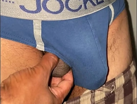 Indian bloke Rishi cumming with respect to underwear daddy gay porn hot