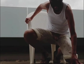 wet outdoor wank in be transferred to rain hot sexy gay indian porn