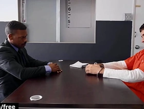 Chris Damned Doesn't Pay Any Attention To His Untied Officer Adrian Hart Until He Reveals His Hard Cock To Him - BROMO porn gay teen japan