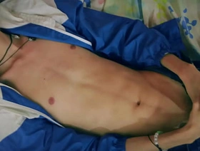 Big Dick Skinny Twink Jerking Off Playing With His Precum and Tasting His Reply to Cum pijat gay porn indonesia