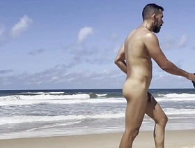 Nudist Beach Time - Nude bloke on the beach Trailer super hot gay porn