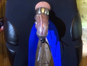 Estim - Cum  milking with penissleeve well-pleased korean webcam porn