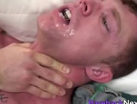 Trimmed shine sits beyond thick cock and rides it get a bang crazy gay porn bdsm chinese