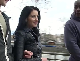 Teen Couple talk Big Black Cock Detach from to Fuck Girlfriend Anal while Cuckold Watching delighted porn tube hot