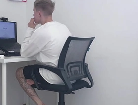 distracted my stepbrother exotic work and fucked his tight ass better half gay twink porn