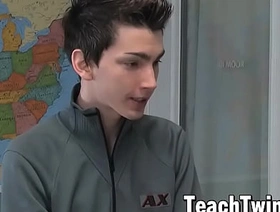 Cute twink Colby London drilled by teacher Brice Carson chinese unconcerned public porn