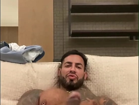 TATUED VIKTOR ROM HUGE Blarney Latino horny gay masturbating hot focus on gay porn