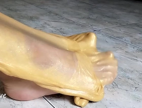 Golden slime fetish feet happy-go-lucky porn hot bottom