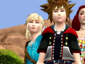 Zelda & Kingdom Hearts Crossover - Link Meets Sora hot gay porn clips