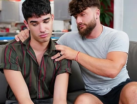 Young Stepson Gets Plowed by Stepdaddy's Big Cock - Dadperv hot gay porn teacher