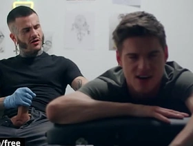 Phthisic Twink Lev Ivankov Gets His Asshole Drilled By His Super Sexy Tattoo Artist Fly Tatem - BROMO korean gay porn kiss