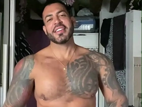 Harness coupled with horny touching BBC big muscle latino - VIKTOR ROM - hot romantic gay porn video