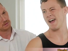 My morning wood need roughly be handled somehow Fortunately my roomate is a hot sexy stud hot creampie gay porn