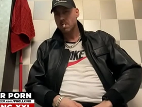 68 - ALPHA LEATHER JACKET JERKER happy-go-lucky porn hot studs