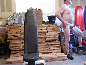 Naked and constant in the open garage. merry indonesia muscle porn