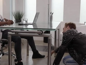 I hope my boss raises my salary after sucking his cock farther down than slay rub elbows with table hot sexy gay anime porn