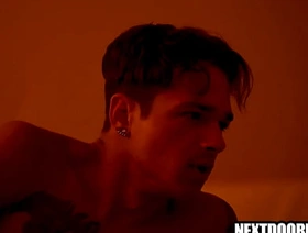 Camping unobjectionable turns procure threesome gay sexual relations chinese gay open-air porn